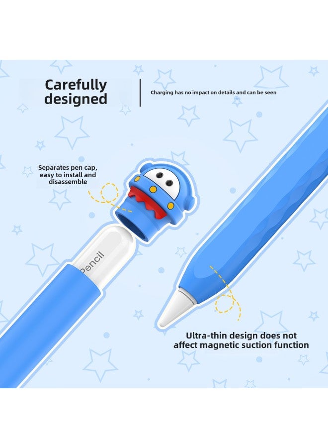 جراب مناسب لقلم Apple II من Apple Pencil 1 و2 وPro Cartoon Super Cute Series Silicone Protection - المواصفات: قلم Apple Pencil Pro والجيل الثاني - مسحوق الأرنب (حقيبة CPE) - Image 3